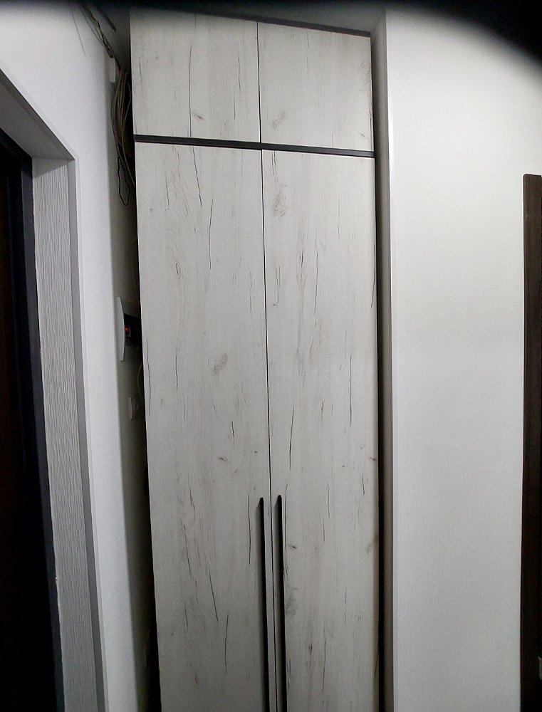 Шкаф 2-х створчатый с антресолью Норд графит