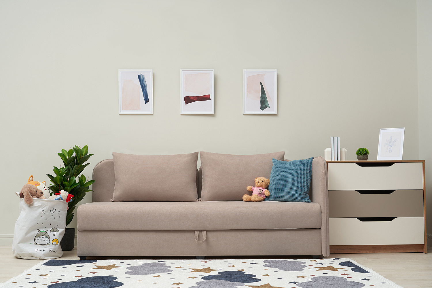 Тахта Архе шенилл бежевый