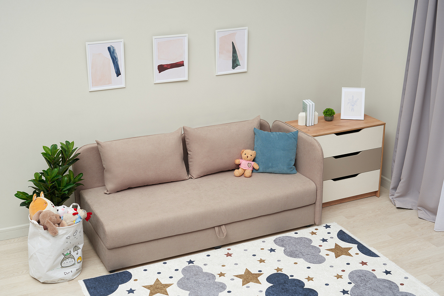 Тахта Архе шенилл бежевый