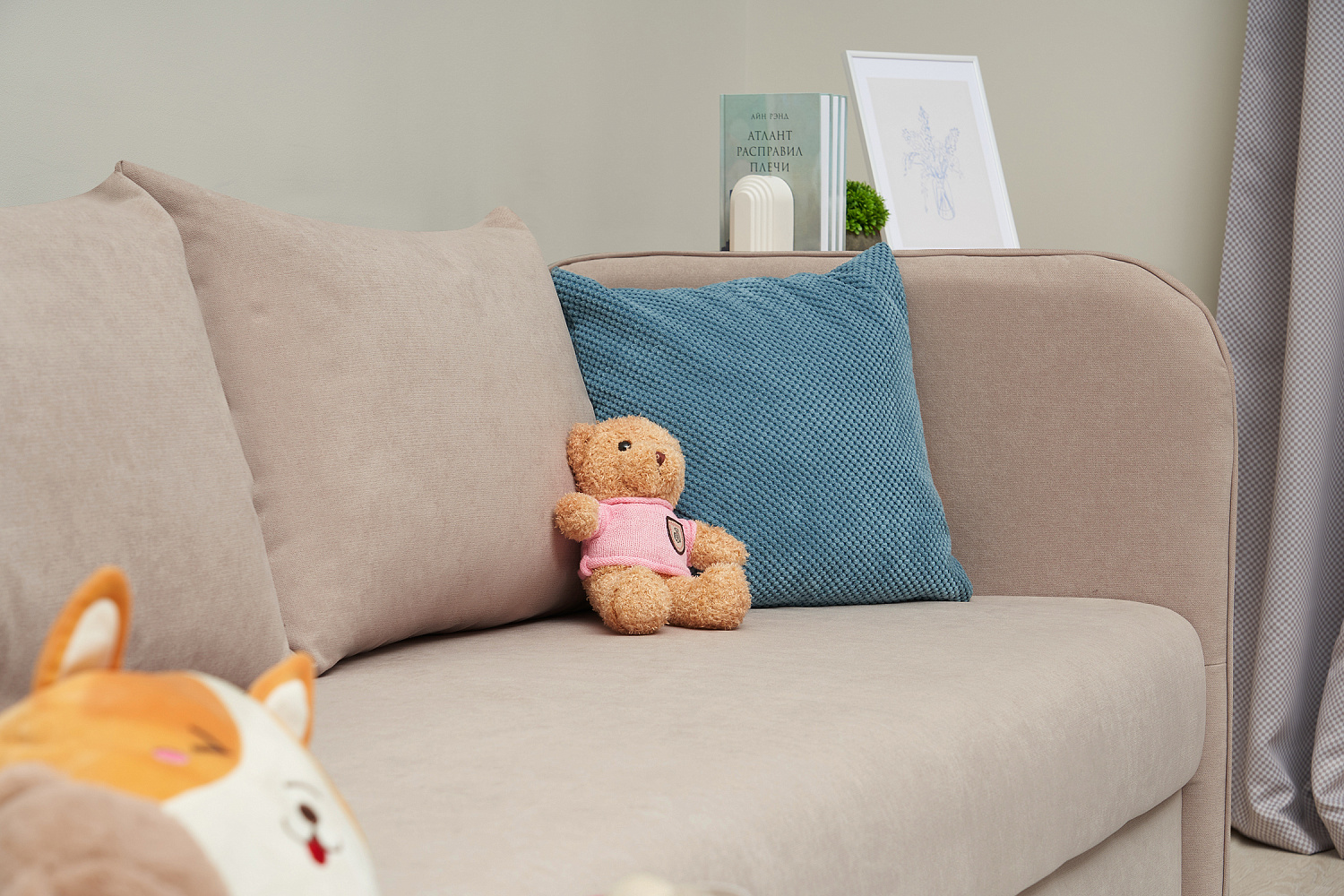 Тахта Архе шенилл бежевый