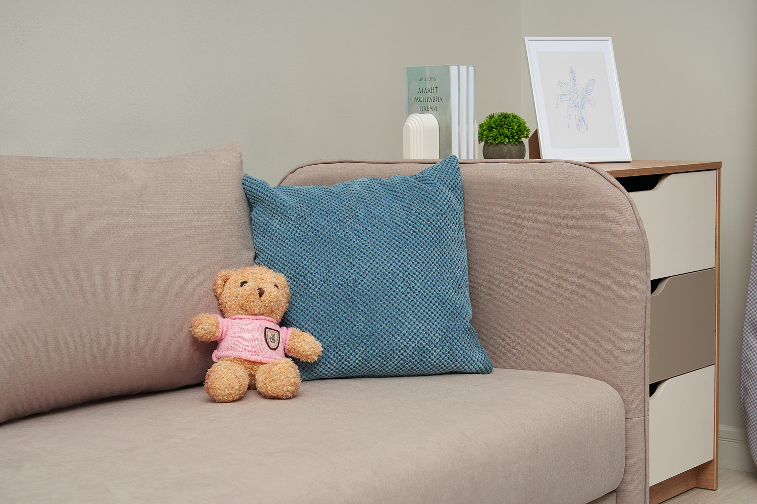 Тахта Архе шенилл бежевый