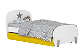 Кровать детская Mirum 1915 с ящиком желтый / белый