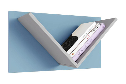 Полка Mirum 5Y 600 голубой / серый