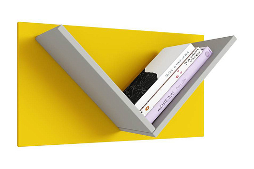 Полка Mirum 5Y 600 желтый / серый