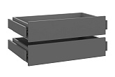 Комплект из 2-х ящиков для шкафа Тивина 1600 / 1200 / 800 графит серый