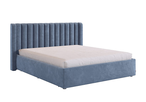 Кровать Ева 1.6 м велюр топаз