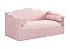 Софа Лея велюр нежно-розовый / галька
