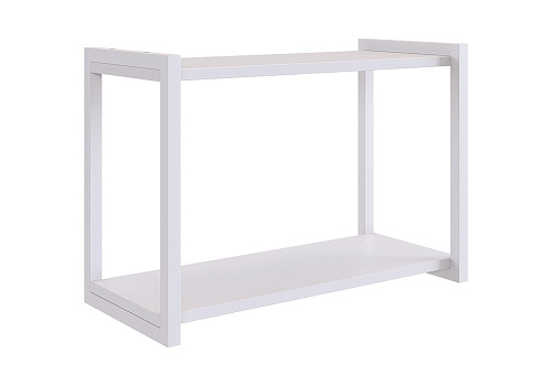 Полка Юниор белое дерево / белый муар