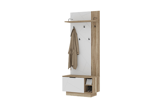 Вешалка Даллас ВШ 01 дуб каньон / софт вайт