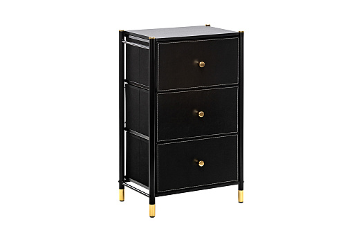 Комод с 3-мя ящиками Leset Хайди черный