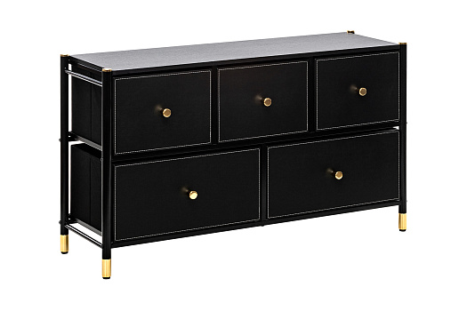 Комод широкий Leset Хайди черный