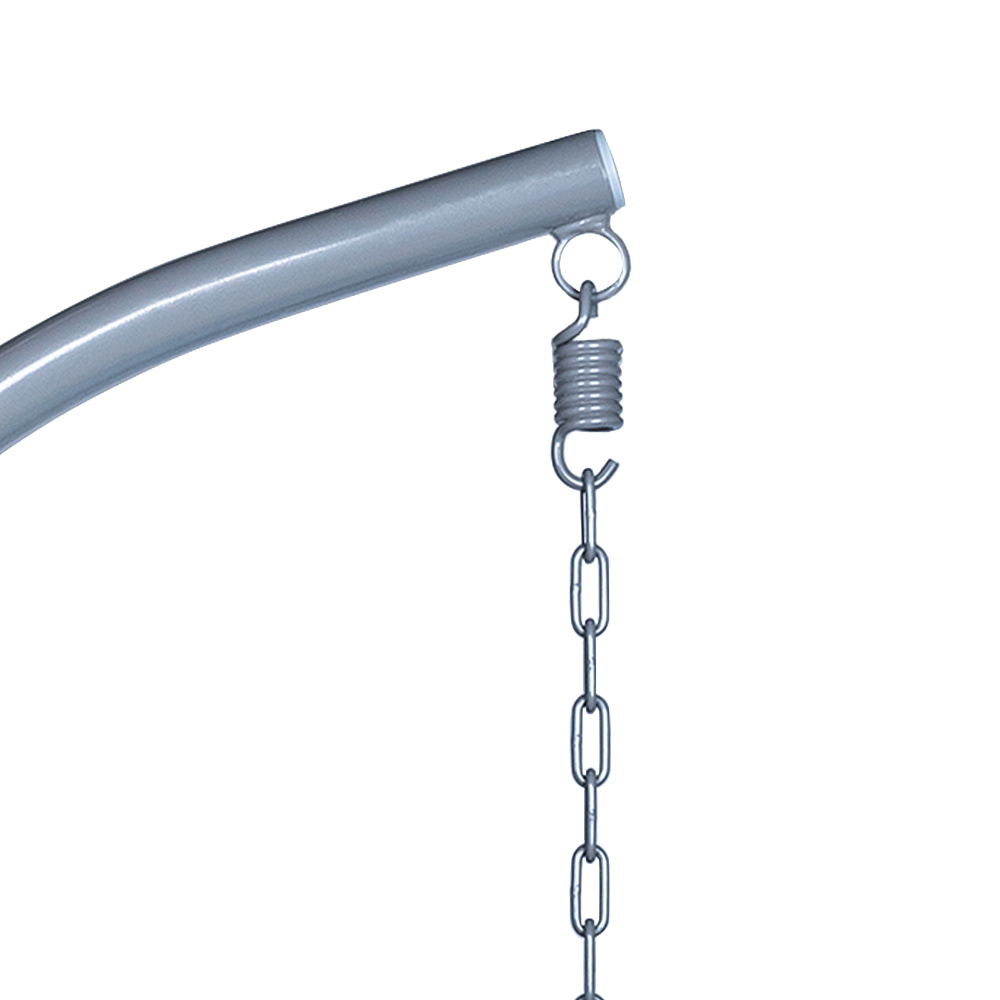 Кресло подвесное Leset Бали серый металлик / бирюзовое