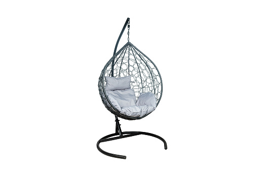 Кресло подвесное Leset Эва черное / светло-серое