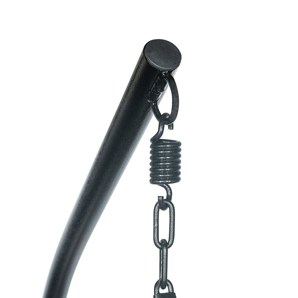 Кресло подвесное Leset Эва черное / светло-серое