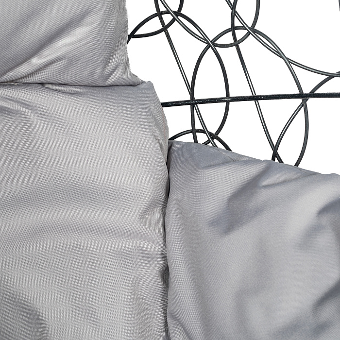 Кресло подвесное Leset Эва черное / светло-серое