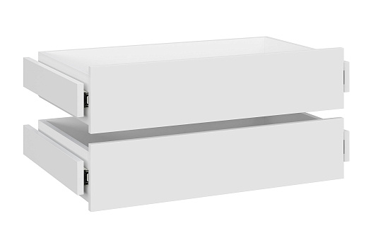 Комплект из 2-х ящиков для шкафа Тивина 1600 / 1200 / 800 белый текстурный