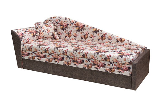 Диван выкатной Милана эконом бежевый / коричневый