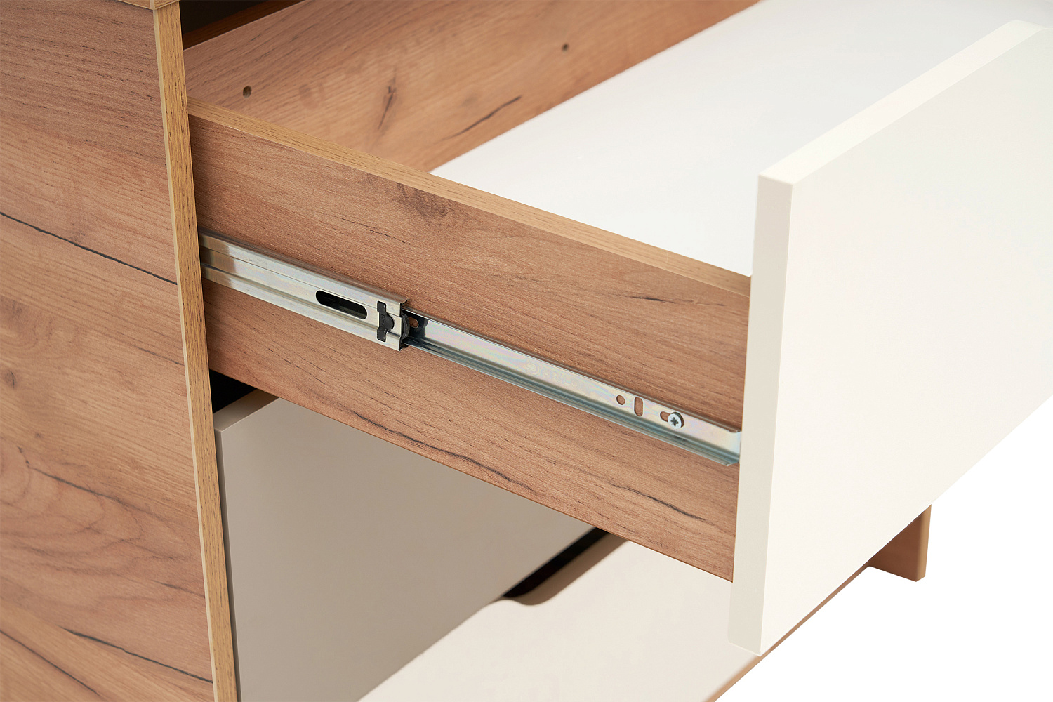 Комод Rich дуб крафт золотой / миндаль / глиняный серый