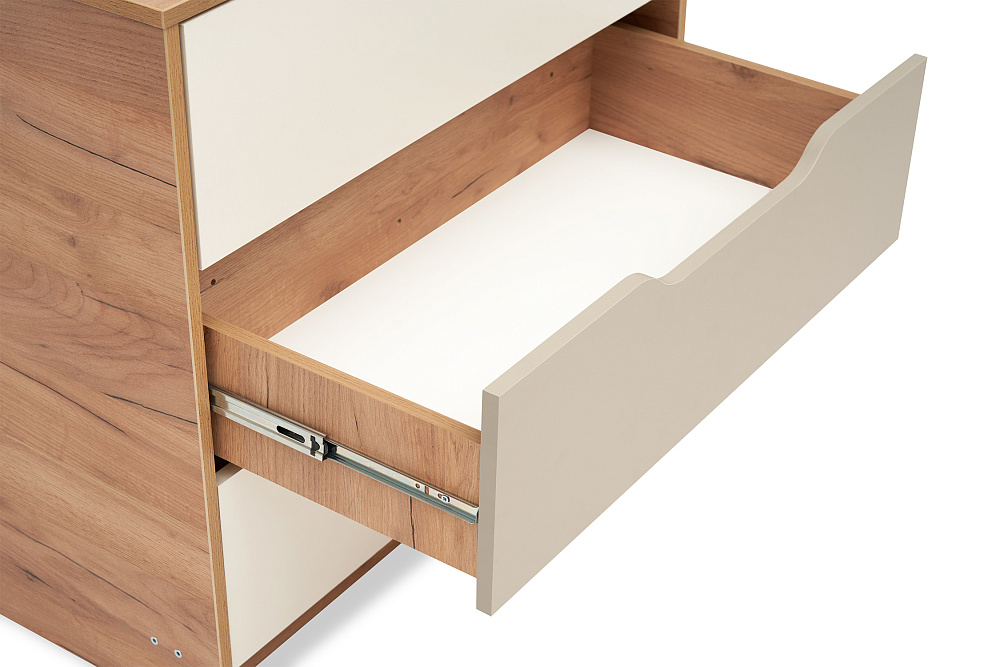 Комод Rich дуб крафт золотой / миндаль / глиняный серый