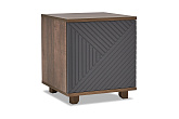 Тумба прикроватная со створкой Копенгаген дуб самдал / серый графит