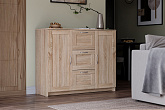 Комод с дверцами Сириус 3 ящика сонома