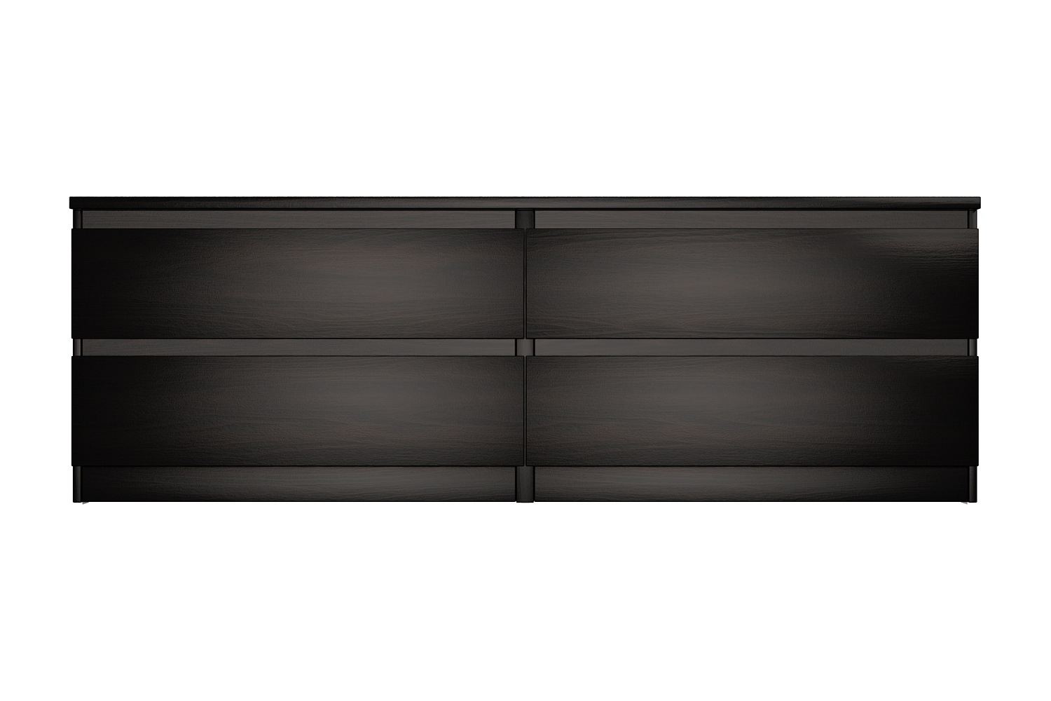 Комод низкий Мальта 4 ящика дуб венге