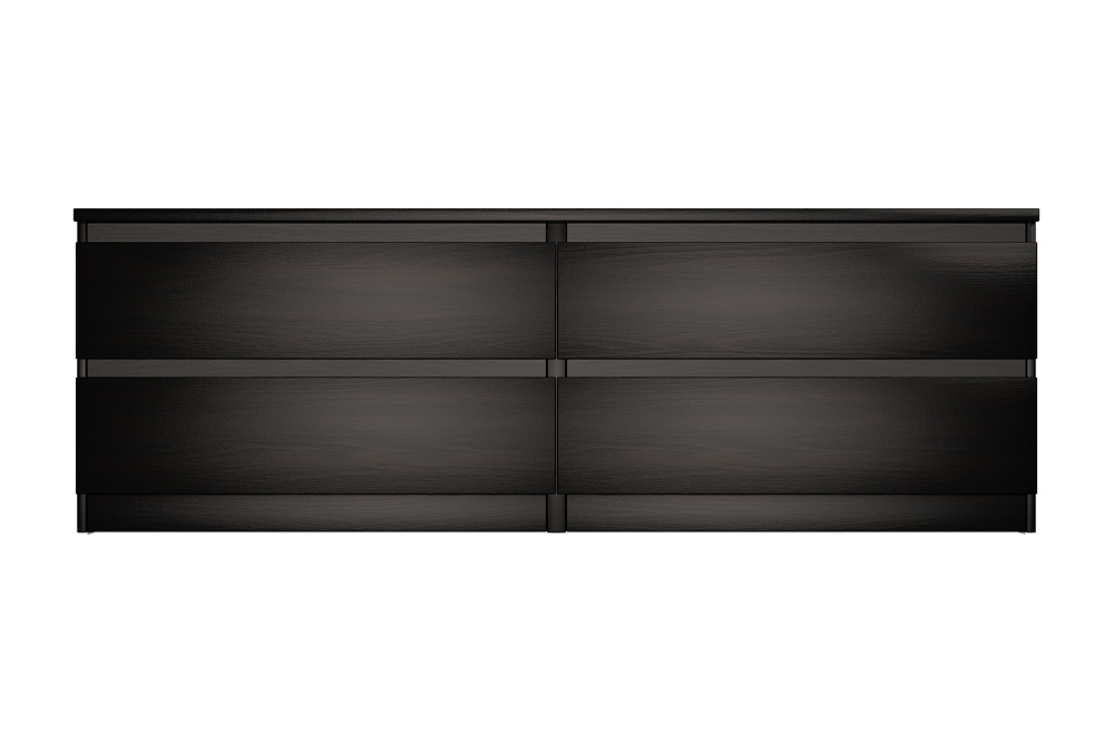 Комод низкий Мальта 4 ящика дуб венге