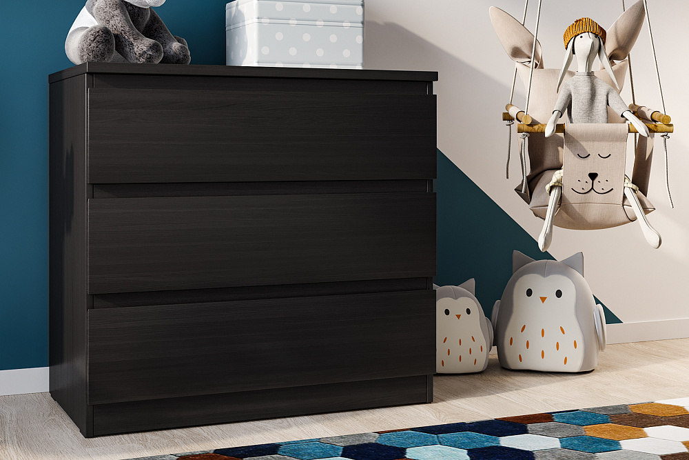 Комод Мальта 3 ящика дуб венге