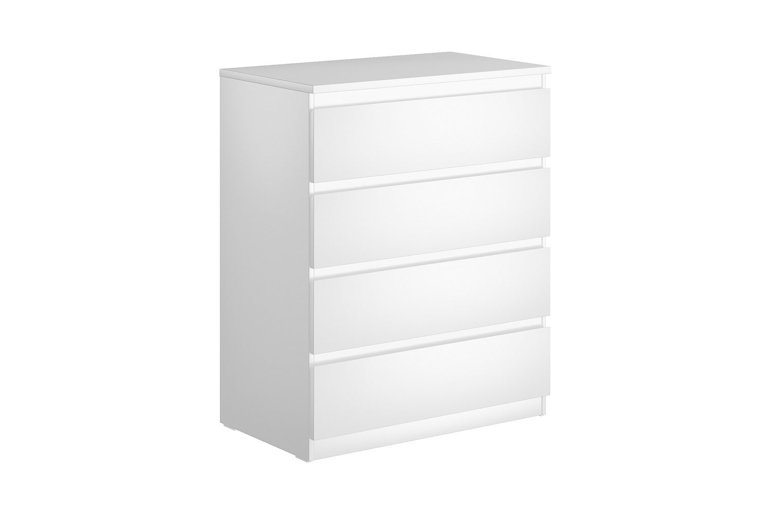 Комод высокий Мальта 4 ящика белый