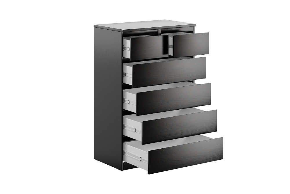 Комод высокий Мальта 6 ящиков дуб венге