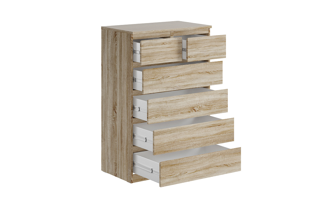 Комод высокий Мальта 6 ящиков сонома
