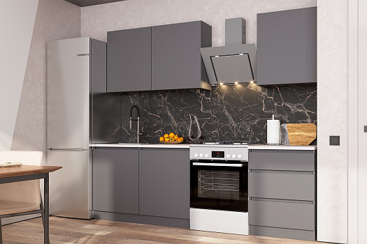 Кухня Айден 1.8 м серый графит