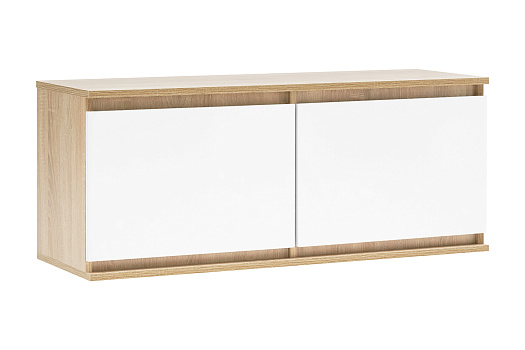 Антресоль Челси малая дуб сонома / белый глянец