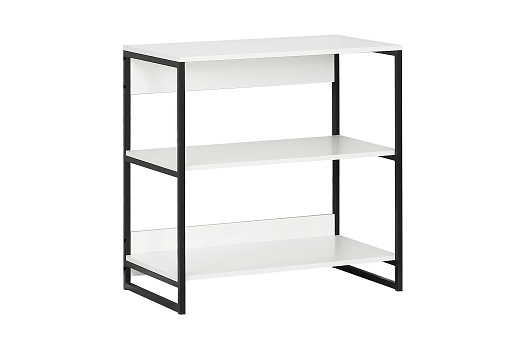 Стеллаж металлический №2 белый жемчуг