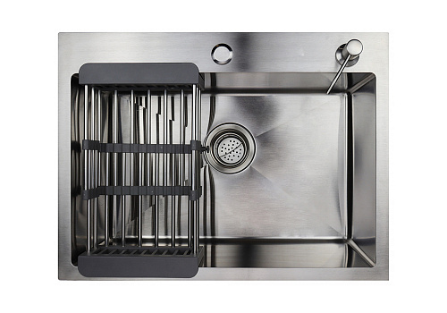 Мойка врезная из нержавеющей стали Премиум 60х50 см, сатин