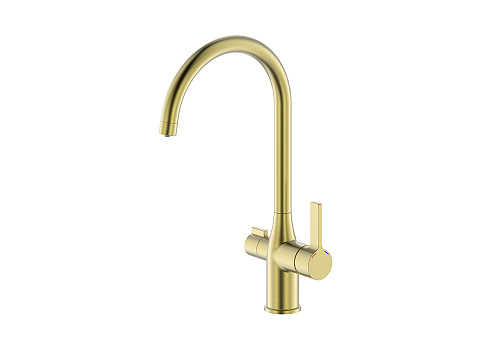 Смеситель с каналом для фильтрованной воды Pure матовое золото