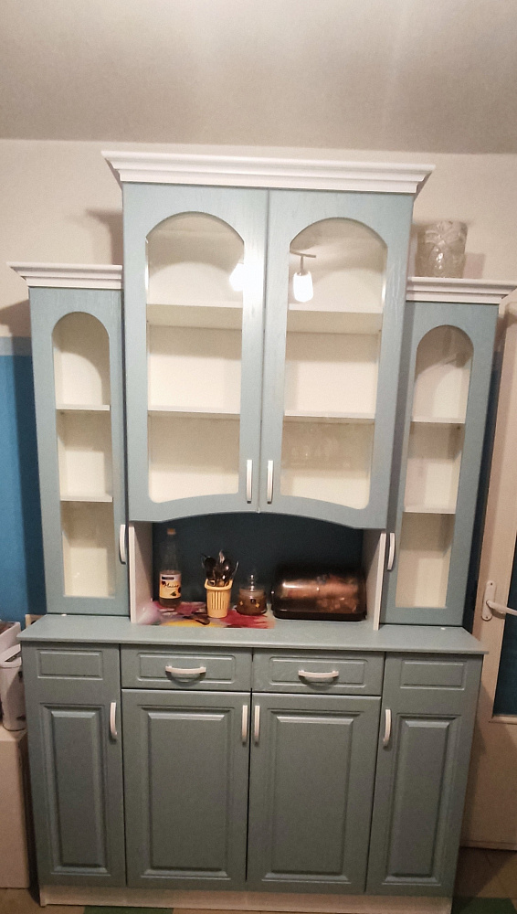 Буфет Констанция 4-х створчатый фисташковый