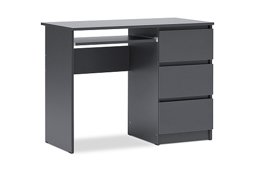 Стол письменный Челси 3 ящика графит
