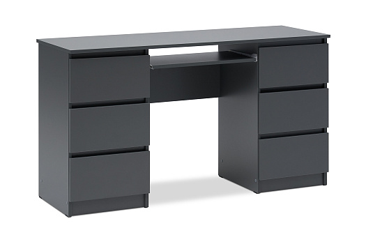 Cтол письменный Челси 6 ящиков графит