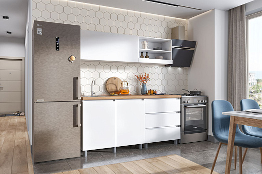 Кухня Ирма 1.7 м белый