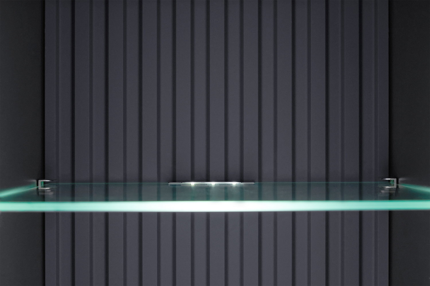 Витрина Оливия графит / графит софт