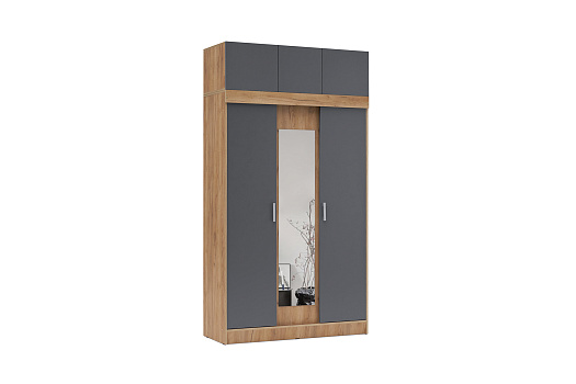 Шкаф-купе Теллин дуб крафт / графит