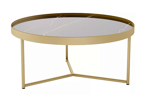 Стол журнальный Ориндж сахара нуар / золото