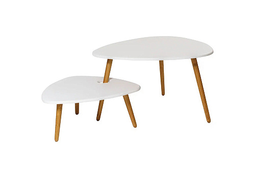 Стол журнальный Стилгрей белый