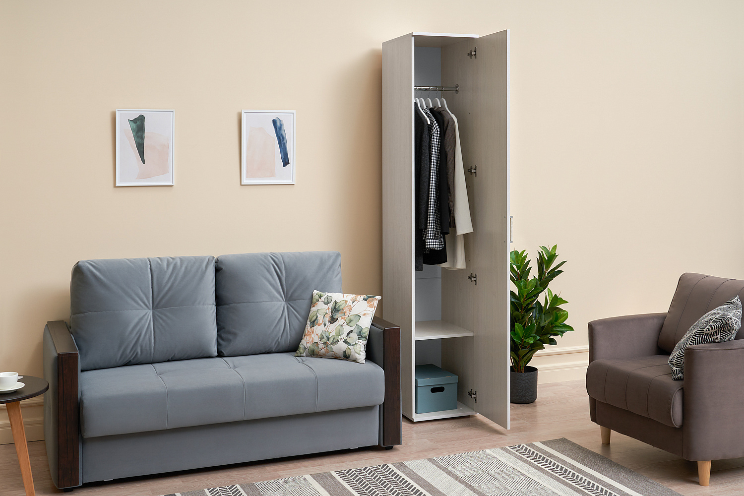 Пенал Белла ясень белый