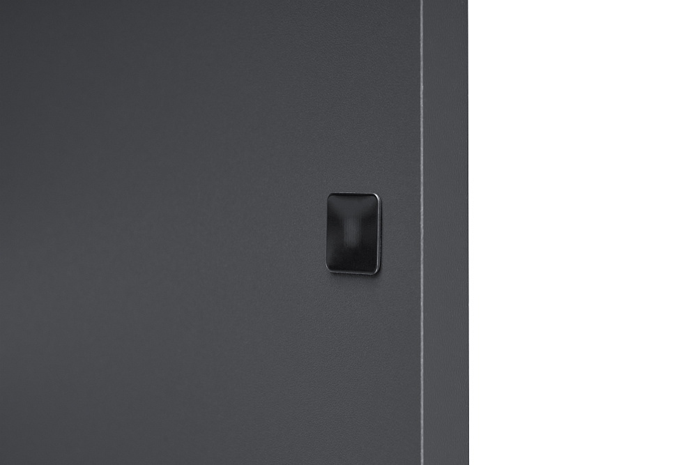 Шкаф 2-х створчатый с ящиками Эккервуд графит серый