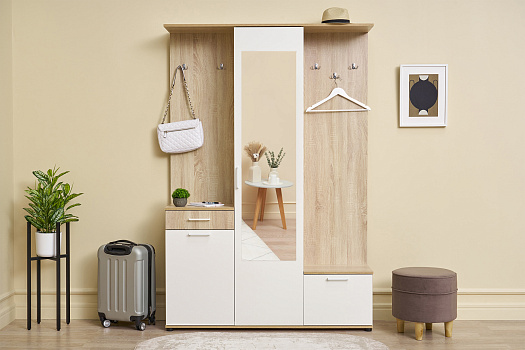 Прихожая Дюна дуб сонома / белый