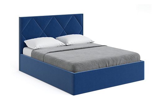 Кровать Дали велюр синий