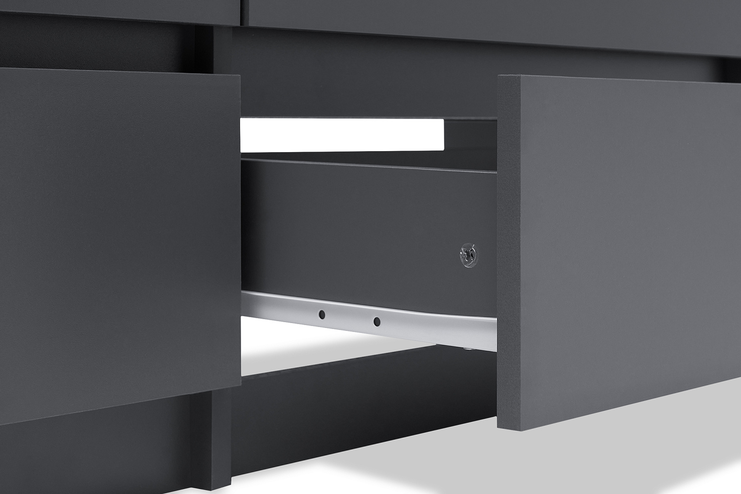 Комод с 6-ю ящиками Эккервуд графит серый