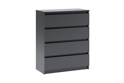 Комод с 4-мя ящиками Эккервуд графит серый